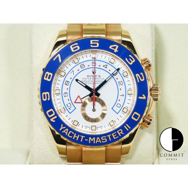ロレックス ヨットマスターII Ref.116688 イエローゴールド ホワイト文字盤