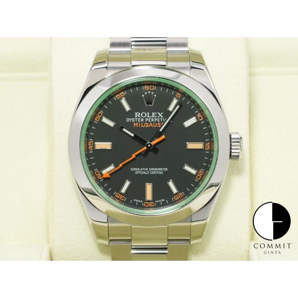 ロレックス ミルガウス Ref.116400GV ステンレススチール ブラック文字盤