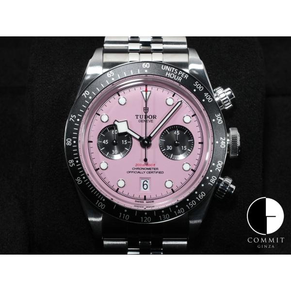 チューダー(チュードル) ブラックベイ クロノ Ref.79360N ステンレススチール ピンク文字...