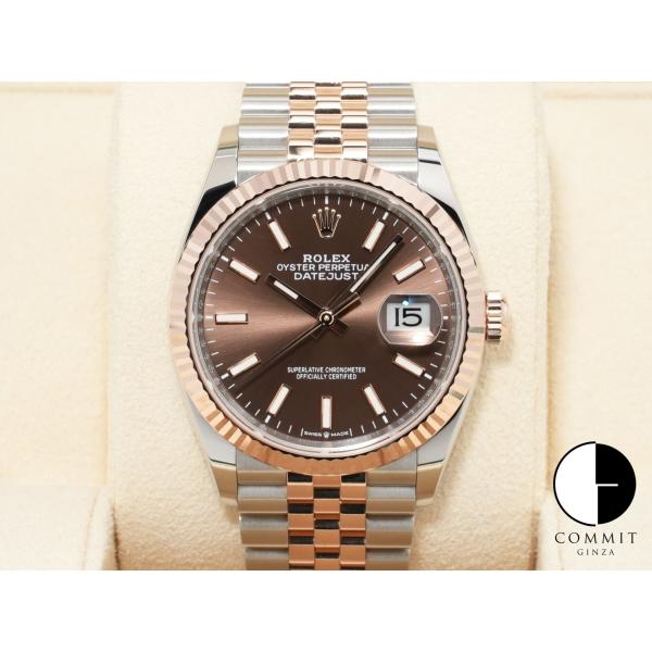 ロレックス デイトジャスト36 Ref.126231 ステンレススチール/エバーローズゴールド チョ...