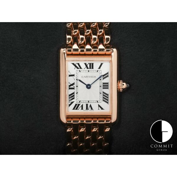 カルティエ タンク ルイ カルティエ SM Ref.WGTA0023 ローズゴールド シルバー文字盤