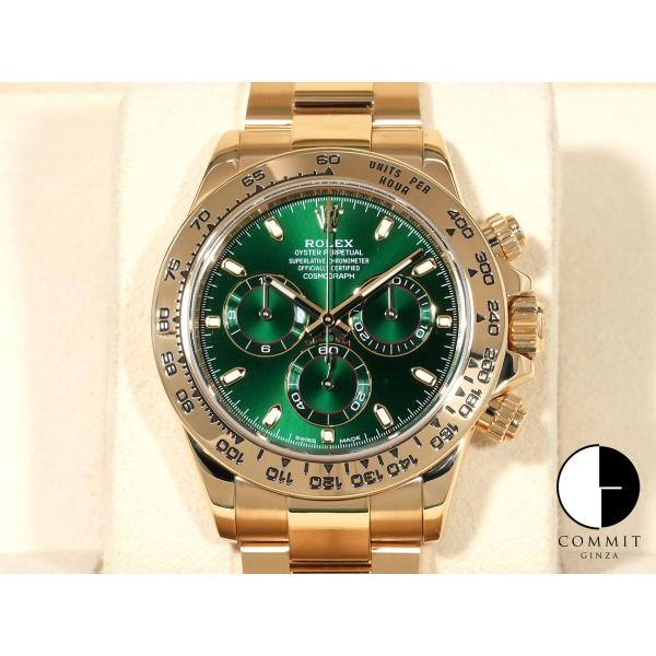 ロレックス デイトナ Ref.116508 イエローゴールド グリーン文字盤