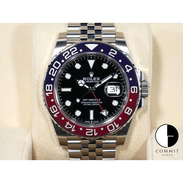 ロレックス GMTマスターII Ref.126710BLRO ステンレススチール ブラック文字盤 ジ...