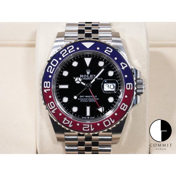 ロレックス GMTマスターII Ref.126710BLRO ステンレススチール ブラック文字盤 ジ...