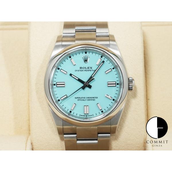 ロレックス オイスターパーペチュアル36 Ref.126000 ステンレススチール ターコイズ文字盤