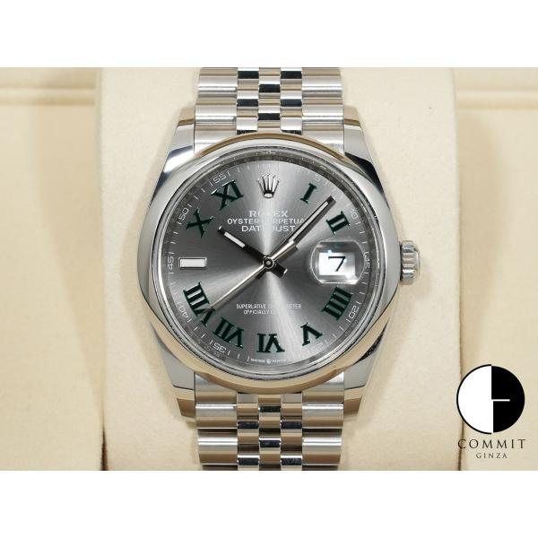 ロレックス デイトジャスト36 Ref.126200 ステンレススチール スレートローマン文字盤 ジ...