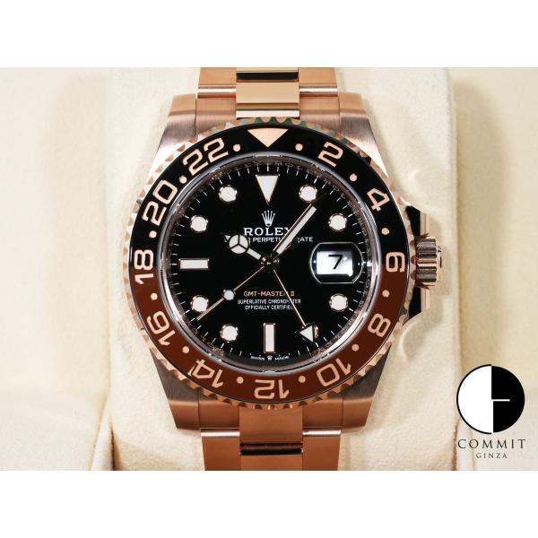 ロレックス GMTマスターII Ref.126715CHNR エバーローズゴールド ブラック文字盤 ...