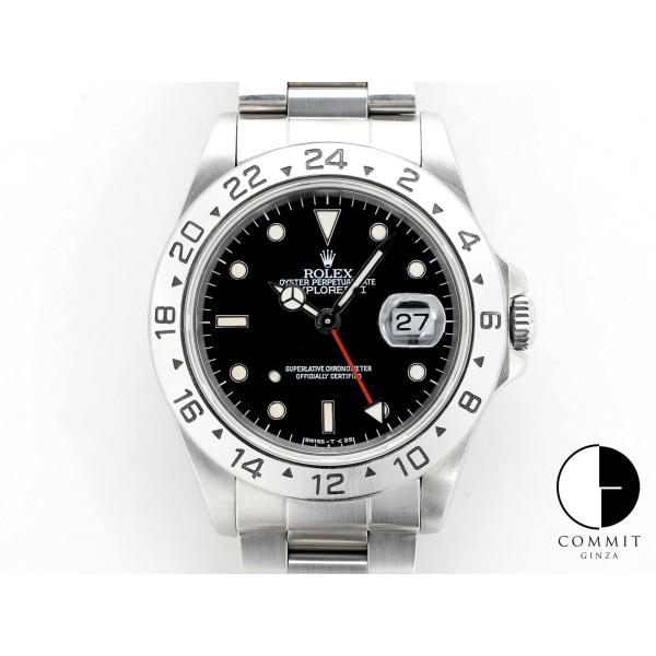 ロレックス エクスプローラーII Ref.16570 ステンレススチール ブラック文字盤 オイスター...
