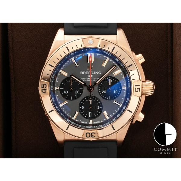 ブライトリング クロノマット B01 42 Ref.RB0134101B1S1 レッドゴールド グレ...