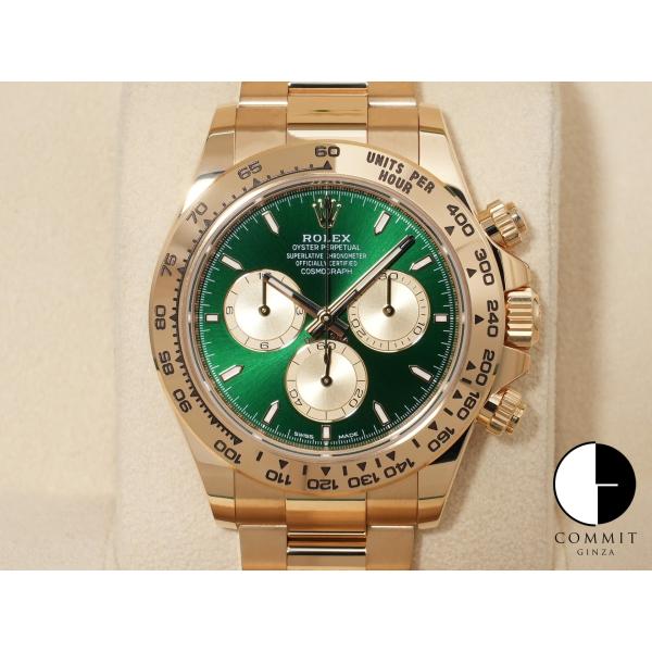 ロレックス デイトナ Ref.126508 18KYG グリーン文字盤