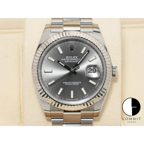 ロレックス デイトジャスト41 Ref.126334 ステンレススチール/ホワイトゴールド スレート...
