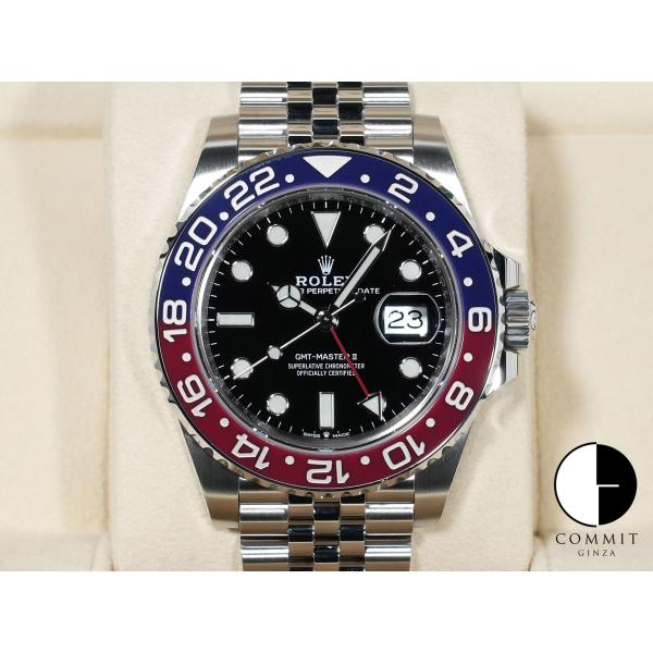 ロレックス GMTマスターII Ref.126710BLRO ステンレススチール ブラック文字盤 ジ...