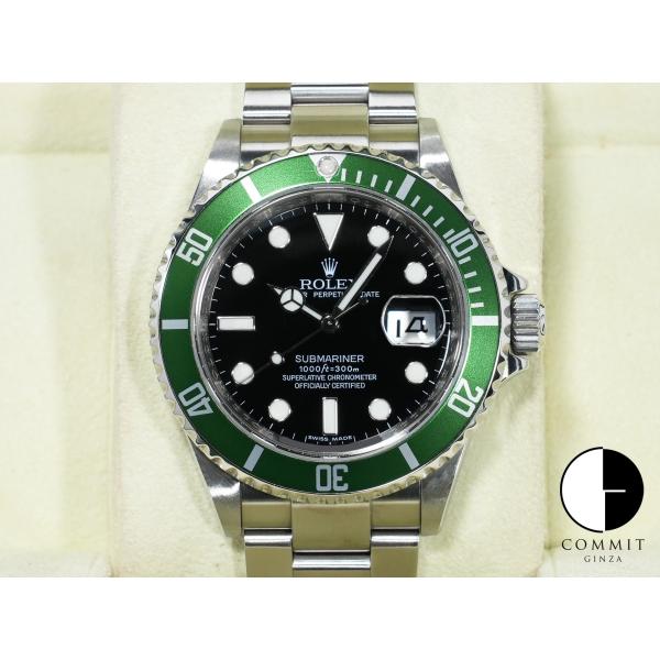 ロレックス サブマリーナー デイト Ref.16610LV ステンレススチール ブラック文字盤