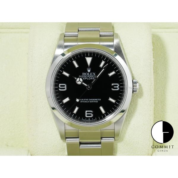 ロレックス エクスプローラーI Ref.114270 ステンレススチール ブラック文字盤 オイスター...