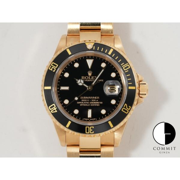 ロレックス サブマリーナー デイト Ref.16618 18KYG ブラック文字盤