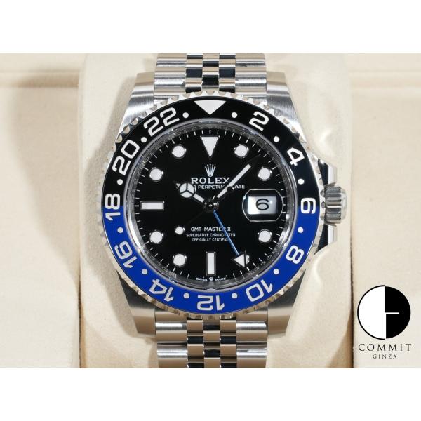 ロレックス GMTマスターII Ref.126710BLNR SS ブラック文字盤 ジュビリーブレス...