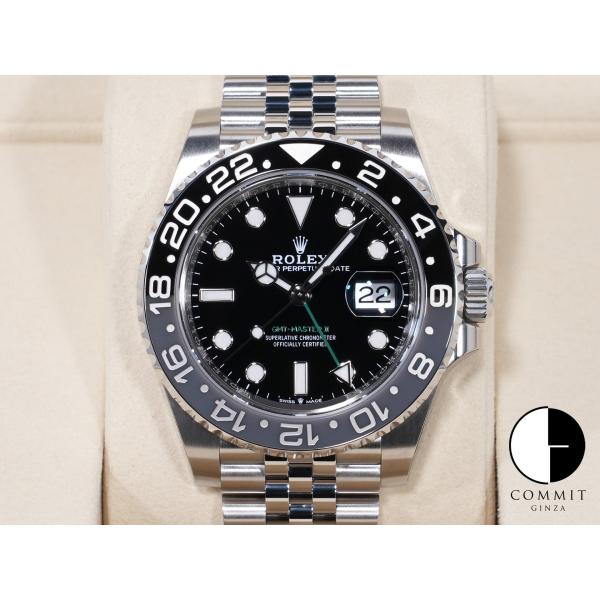 ロレックス GMTマスターII Ref.126710GRNR ステンレススチール ブラック文字盤 ジ...