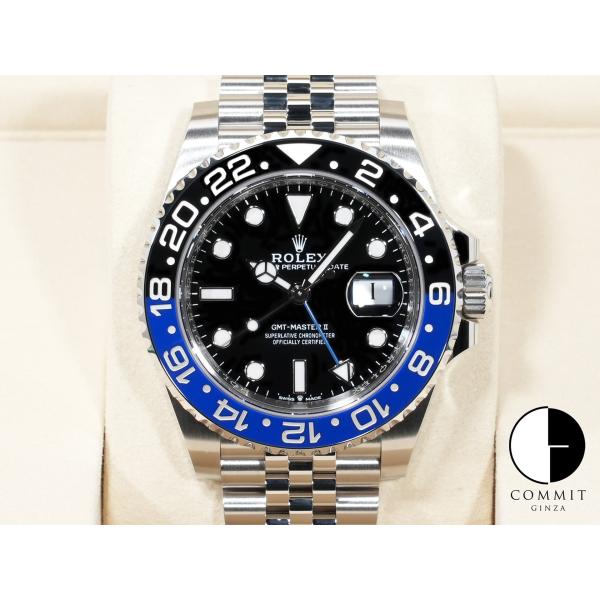 ロレックス GMTマスターII Ref.126710BLNR SS ブラック文字盤 ジュビリーブレス...