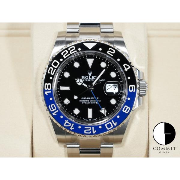 ロレックス GMTマスターII Ref.126710BLNR ステンレススチール ブラック文字盤 オ...