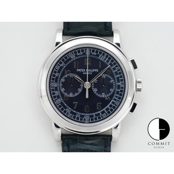 パテックフィリップ コンプリケーション クロノグラフ Ref.5070P-001 プラチナ ブルー文...