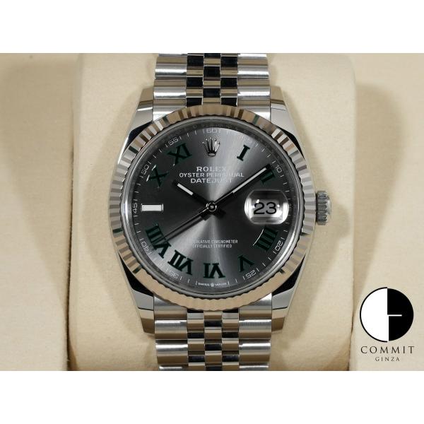 ロレックス デイトジャスト36 Ref.126234 ステンレススチール/ホワイトゴールド スレート...