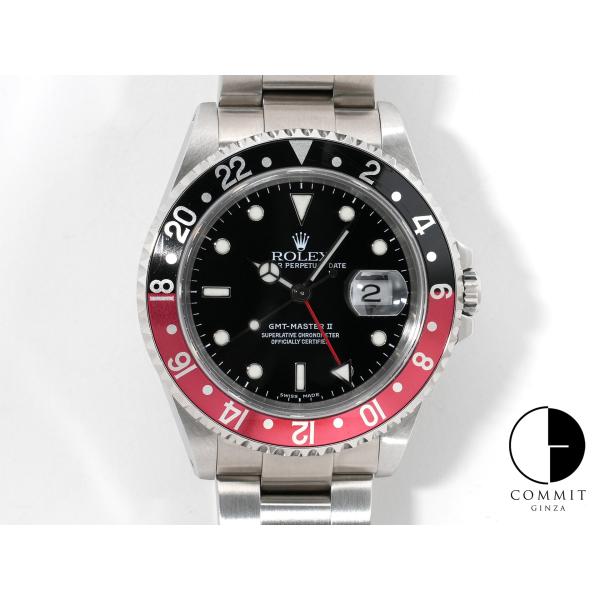 ロレックス GMTマスターII Ref.16710 ステンレススチール ブラック文字盤 オイスターブ...