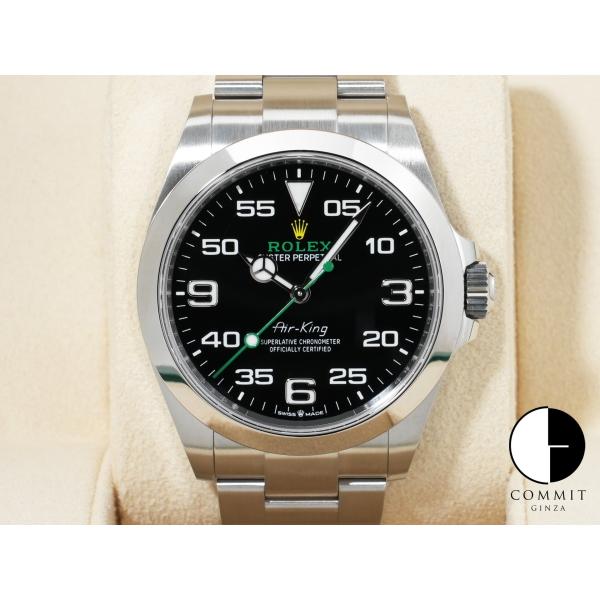 ロレックス エアキング Ref.126900 ステンレススチール ブラック文字盤 オイスターブレスレ...