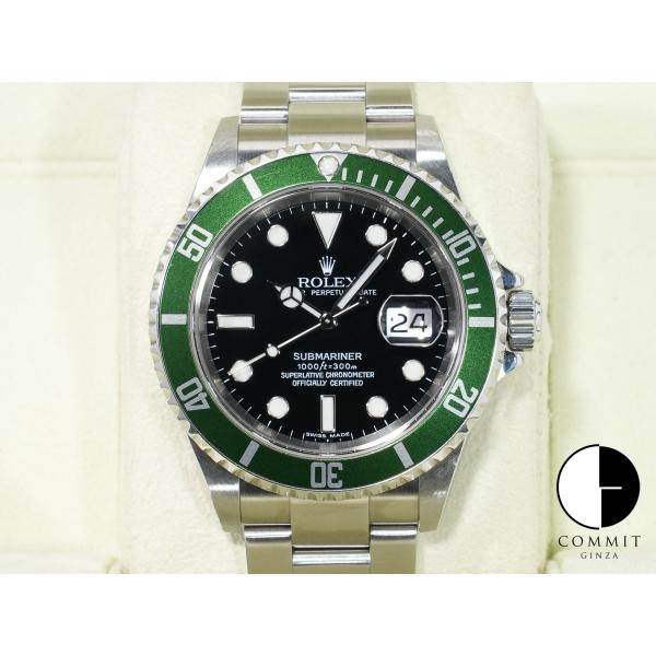 ロレックス サブマリーナー デイト Ref.16610LV ステンレススチール ブラック文字盤