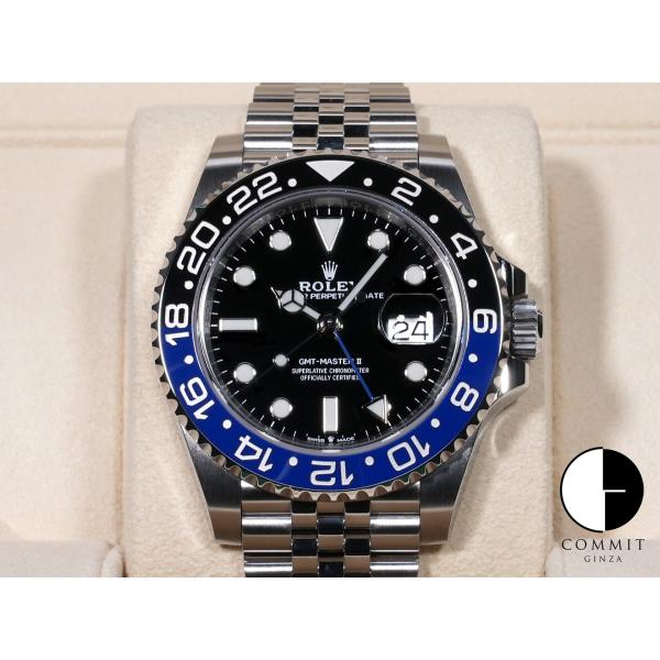 ロレックス GMTマスターII Ref.126710BLNR SS ブラック文字盤 ジュビリーブレス...