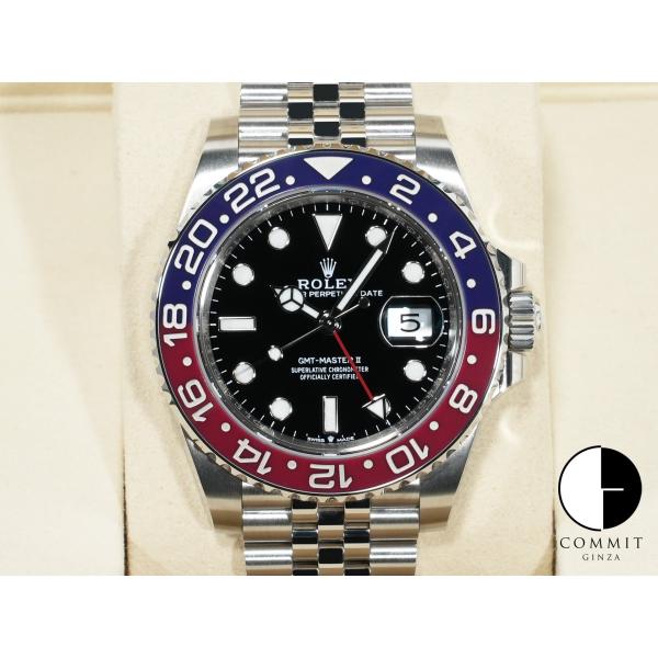 ロレックス GMTマスターII Ref.126710BLRO ステンレススチール ブラック文字盤 ジ...