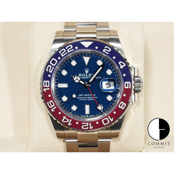 ロレックス GMTマスターII Ref.126719BLRO ホワイトゴールド ミッドナイトブルー文...