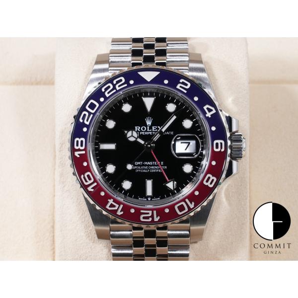 ロレックス GMTマスターII Ref.126710BLRO SS ブラック文字盤 ジュビリーブレス...