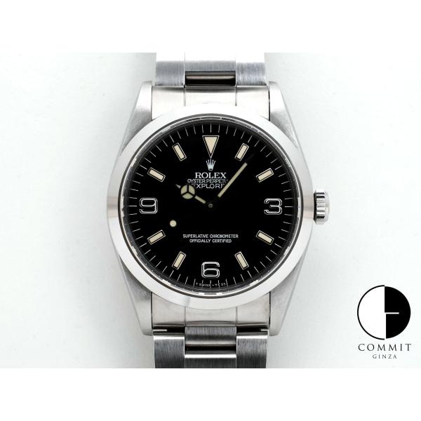 ロレックス エクスプローラーI Ref.14270 ステンレススチール ブラック文字盤 オイスターブ...