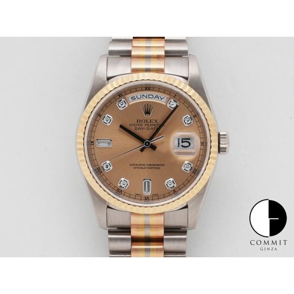 ロレックス デイデイト トリドール Ref.18239A BIC WG/PG/YG シャンパンx10...