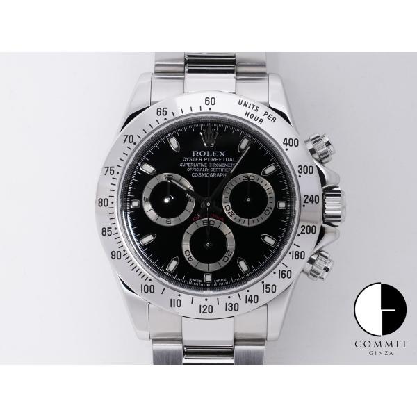 ロレックス デイトナ Ref.116520 ステンレススチール ブラック文字盤