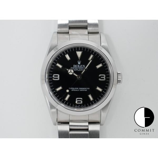 ロレックス エクスプローラーI Ref.14270 ステンレススチール ブラック文字盤 オイスターブ...