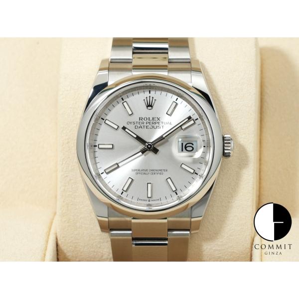 ロレックス デイトジャスト36 Ref.126200 ステンレススチール シルバー文字盤 オイスター...