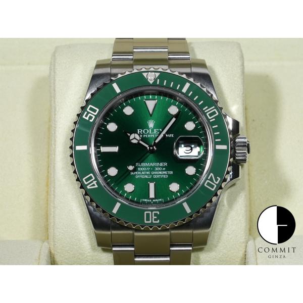 ロレックス サブマリーナー デイト Ref.116610LV SS グリーン文字盤