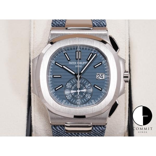 パテックフィリップ ノーチラス クロノグラフ Ref.5980/60G-001 ホワイトゴールド ブ...
