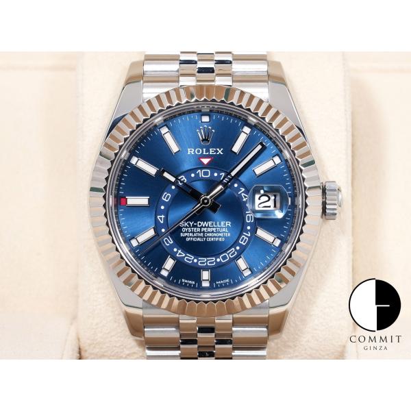 ロレックス スカイドゥエラー Ref.326934 ステンレススチール/ホワイトゴールド ブルー文字...