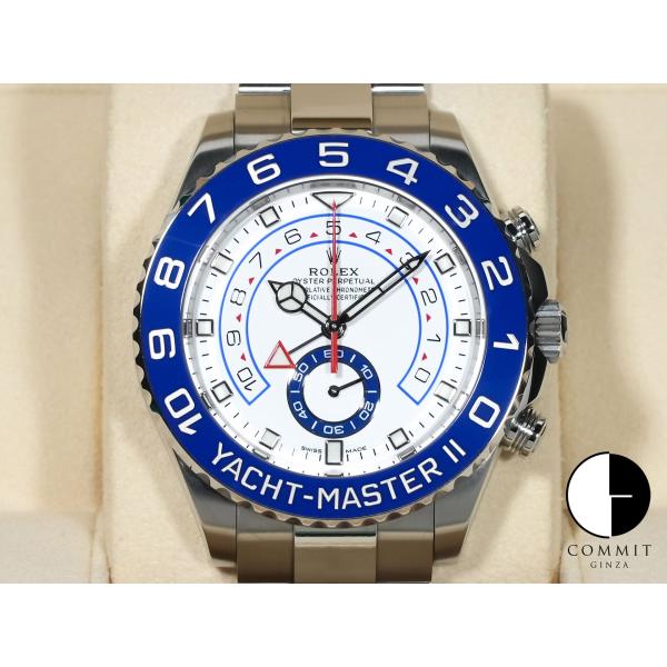 ロレックス ヨットマスターII Ref.116680 ステンレススチール ホワイト文字盤
