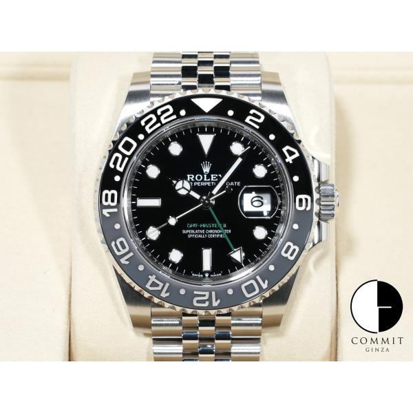 ロレックス GMTマスターII Ref.126710GRNR ステンレススチール ブラック文字盤 ジ...