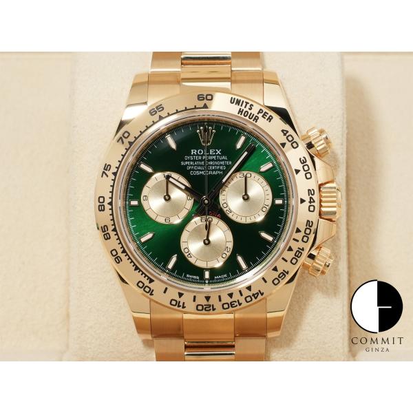 ロレックス デイトナ Ref.126508 18KYG グリーン文字盤