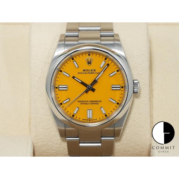 ロレックス オイスターパーペチュアル36 Ref.126000 ステンレススチール イエロー文字盤