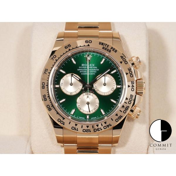 ロレックス デイトナ Ref.126508 18KYG グリーン文字盤