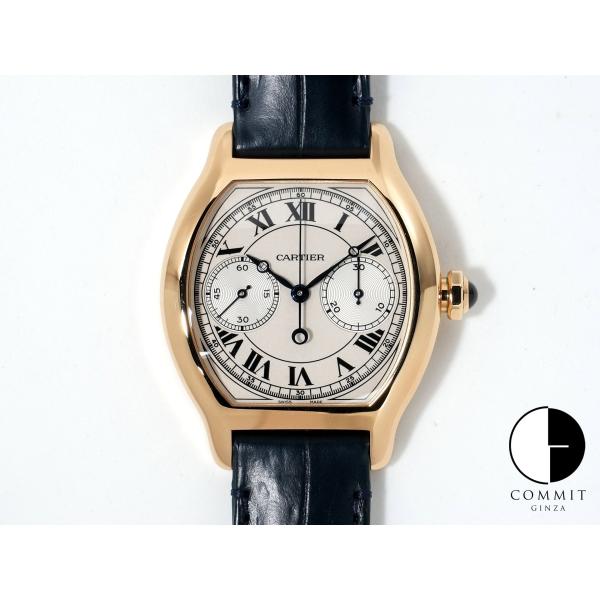 カルティエ トーチュ モノプッシャー クロノグラフ Ref.WHTO0007 イエローゴールド シル...