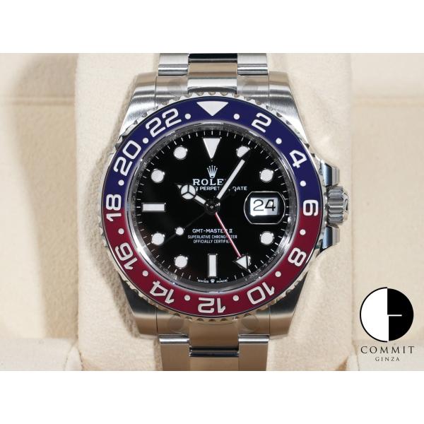 ロレックス GMTマスターII Ref.126710BLRO SS ブラック文字盤 オイスターブレス...