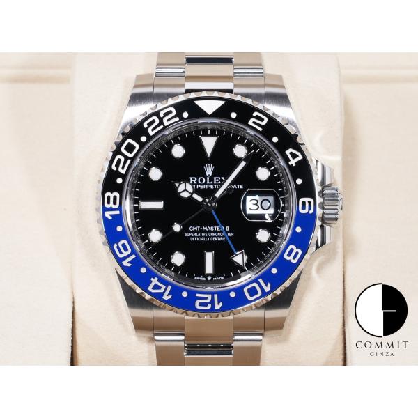 ロレックス GMTマスターII Ref.126710BLNR ステンレススチール ブラック文字盤 オ...