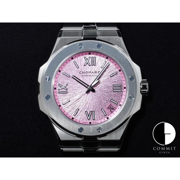 ショパール アルパインイーグル Ref.298600-3022 ステンレススチール ピンク文字盤