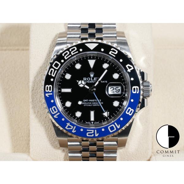 ロレックス GMTマスターII Ref.126710BLNR SS ブラック文字盤 ジュビリーブレス...